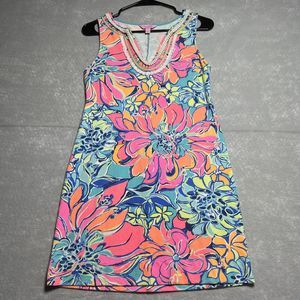 Lilly Pulizer Bright Floral Shift Dress Sleeveless Women’s Size: XS